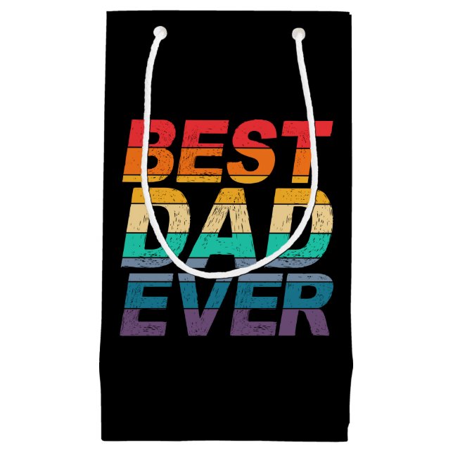 Colorful Best Dad Ever Father's Day | Gift Bag (Front)