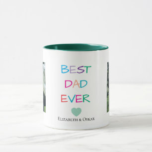 Colorful "Best Dad Ever" – Fun & Heartfelt Gift Mug