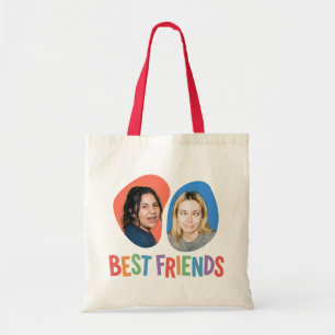 Colorful Best Friends Custom Photo Template Tote Bag
