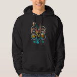 Colorful Bicycle Abstract Art Hoodie