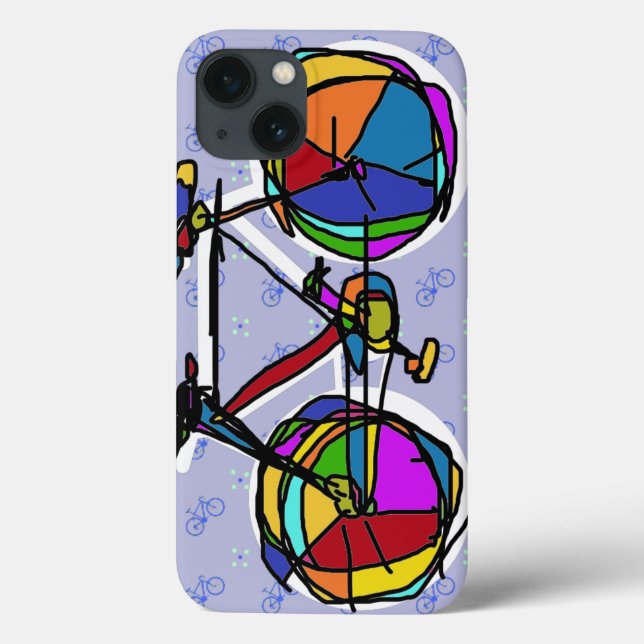 colorful bicycle happy art Case-Mate iPhone case (Back)