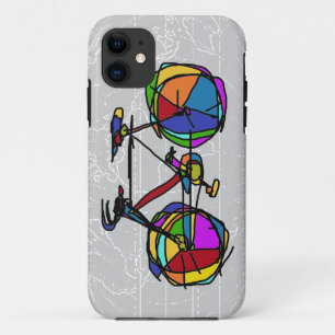 colorful bicycle pop art iPhone 11 case