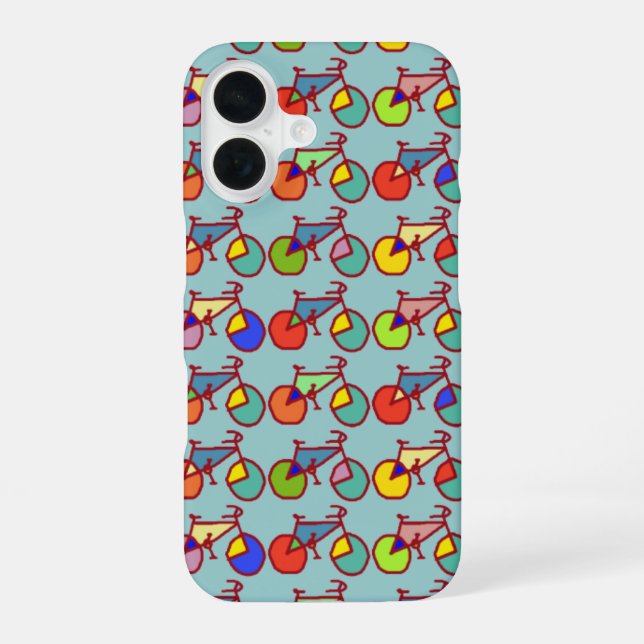 colorful bicycles iphone case (Back)