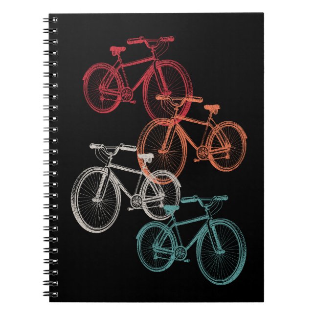 Colorful bicycles notebook (Front)