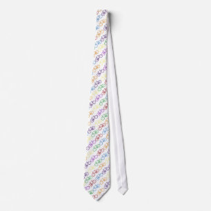 Colorful bicycles tie