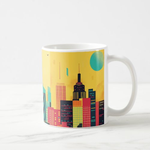 Colorful Big City Vibes Coffee Mug