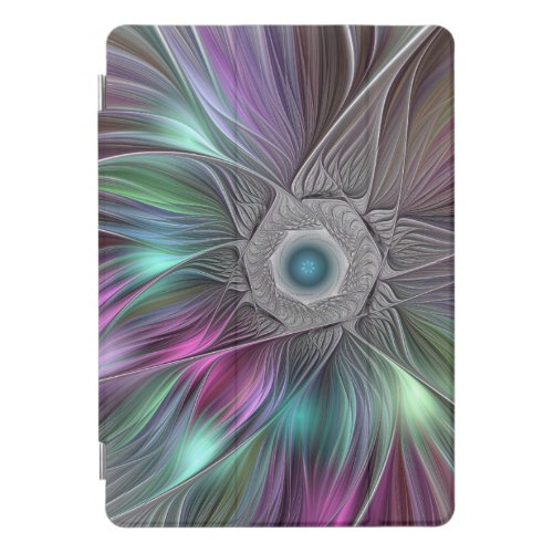 Colorful Big Flower Abstract Trippy Fractal Art iPad Pro Cover