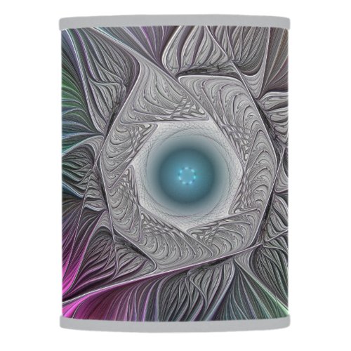 Colorful Big Flower Abstract Trippy Fractal Art Lamp Shade