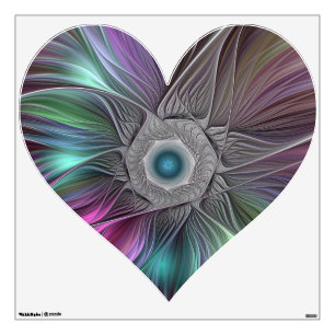 Colorful Big Flower Abstract Trippy Fractal Art Wall Decal