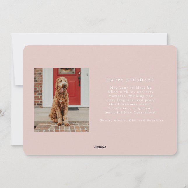 Colorful Big Joy Christmas Card (Back)