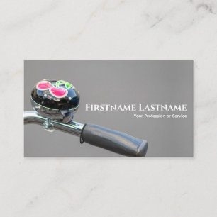 Colorful bike bell for Bicycle Repair Shops Business Card