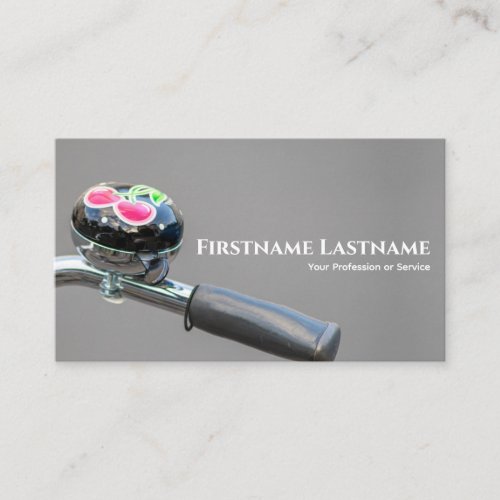 Colorful bike bell for Bicycle Repair Shops Business Card