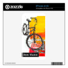 Colorful Bike Drawing Custom Name  Modern Art