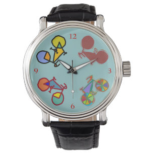 colorful bikes hour watch