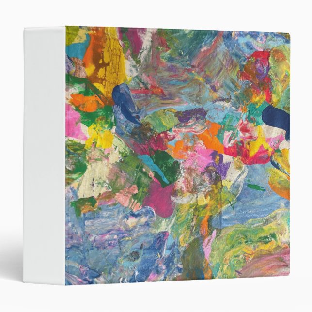 Colorful Binder Aesthetic Dreamy School Binder (Front/Spine)