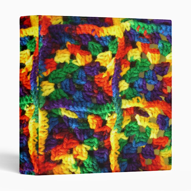 Colorful Binder For the Crocheter in Your Life. (Front/Spine)