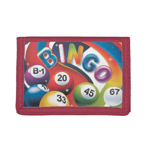 Colorful Bingo balls Trifold Wallet
