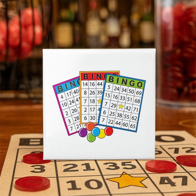 Colorful Bingo Game Cards with Chips Button (Creator Uploaded)