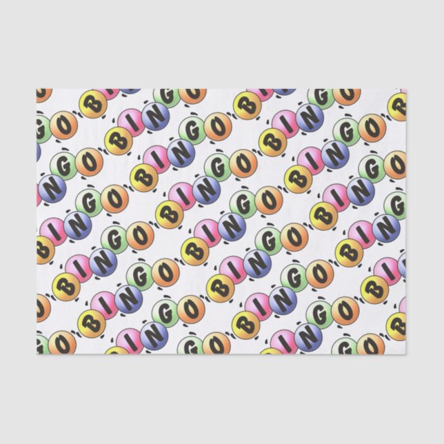 Colorful Bingo Tissue Paper (Front)
