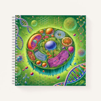 Colorful Biology Illustration for Science Lovers Notebook