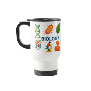 Colorful Biology Science Travel Mug