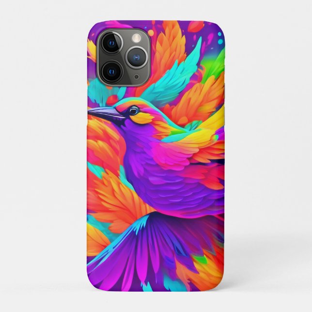 Colorful Bird Art Case-Mate iPhone Case (Back)