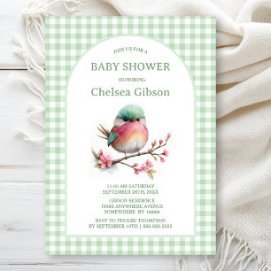Colorful Bird Baby Shower Invitation