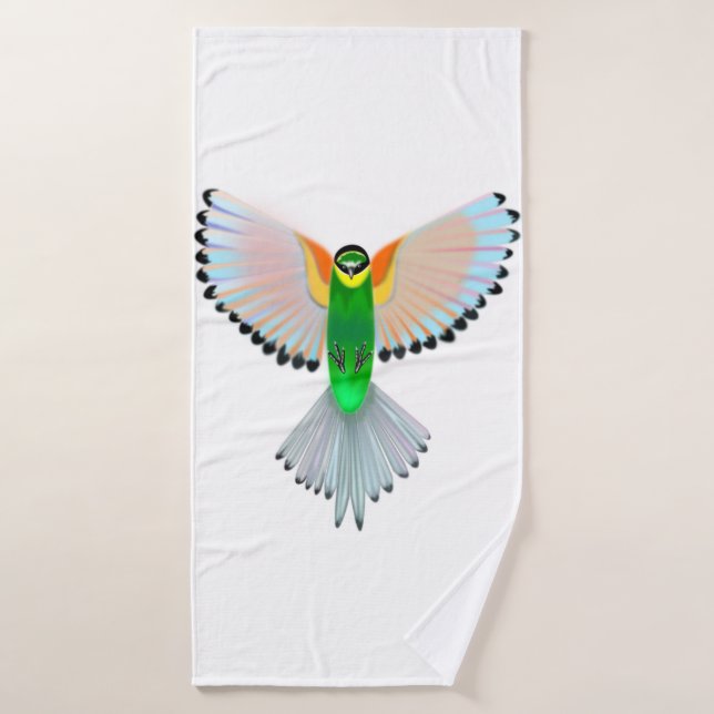 Colorful Bird Bath Towels (Bath Towel)