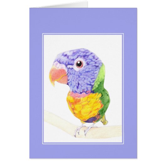 Colorful Bird Card (Front)