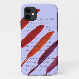 colorful bird feathers iPhone 11 case