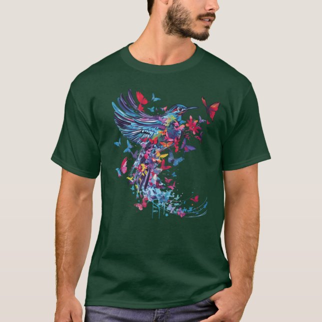 Colorful Bird friend T-Shirt (Front)