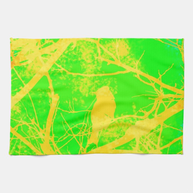Colorful Bird Kitchen Towel (Horizontal)