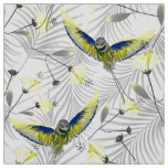 Colorful bird of Paradise stylish Fabric
