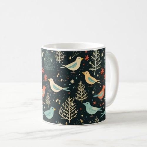 Colorful Bird Patten  Coffee Mug