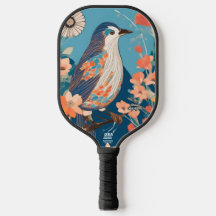 Colorful Bird Personalized Pickleball Paddle