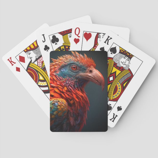 Colorful Bird Poker Cards (Back)