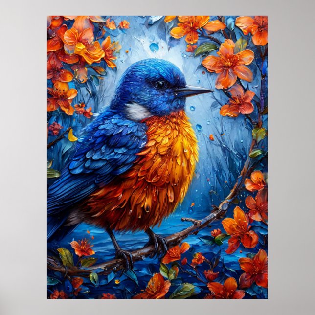 Colorful bird poster (Front)