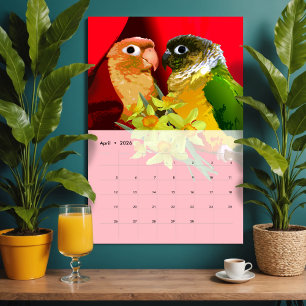 Colorful Bird Quirky Owl Eagle Toucan Parrot Vol 2 Calendar
