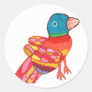 Colorful Bird Sticker