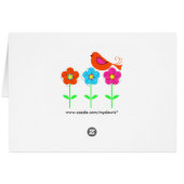 colorful bird with colorful flowers (Back Horizontal)