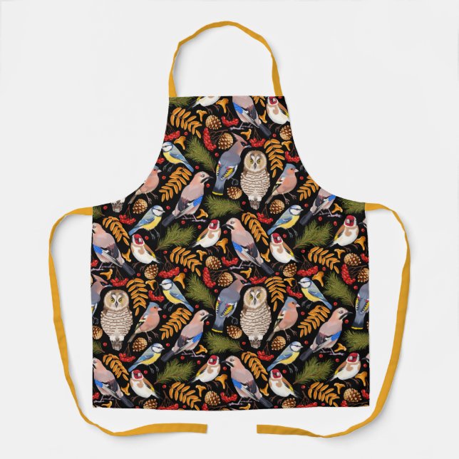 Colorful Birds Apron (Front)