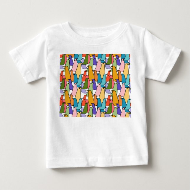 Colorful Birds  Baby T-Shirt (Front)