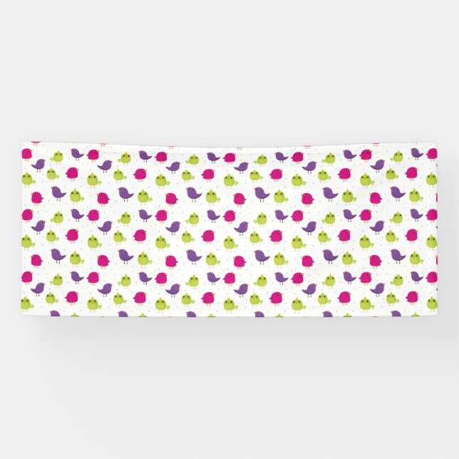 Colorful birds banner (Horizontal)