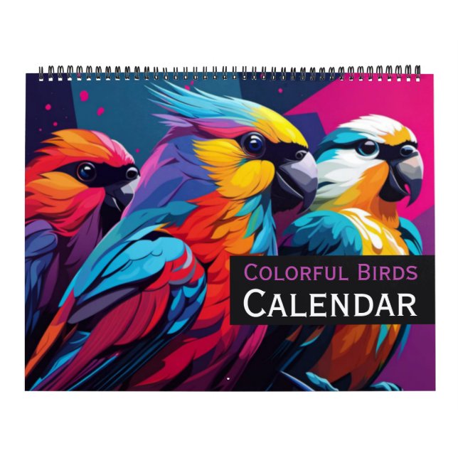Colorful Birds Calendar (Cover)