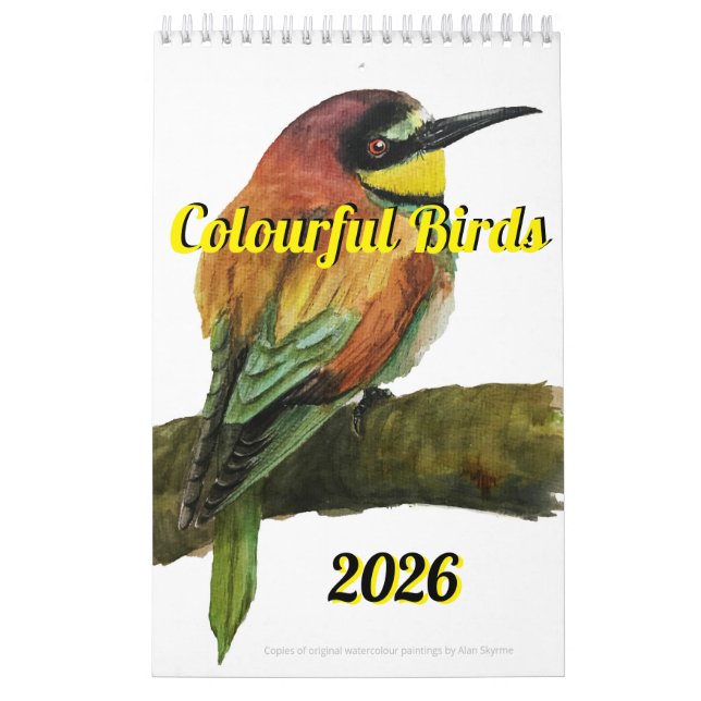 Colorful Birds Calendar 2026 (Cover)