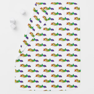 Colorful Birds Funny Baby Blanket