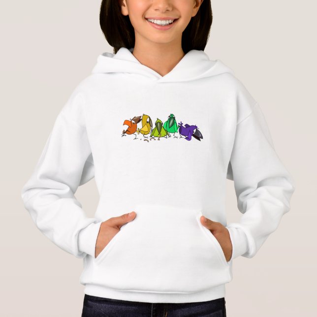 Colorful Birds Hoodie (Front)