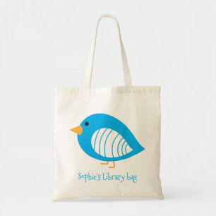 Colorful birds kid's library Tote Bag