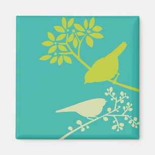 Colorful Birds Magnet