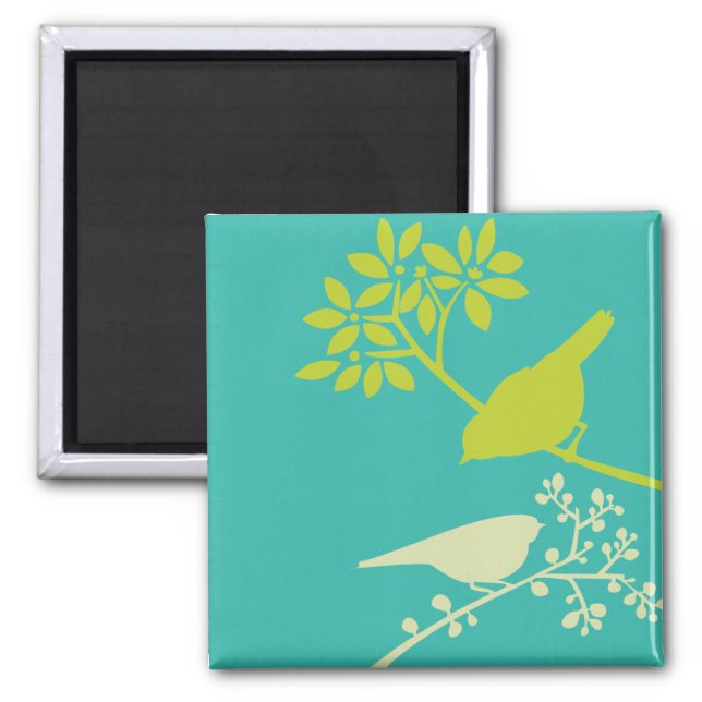 Colorful Birds Magnet (Front)
